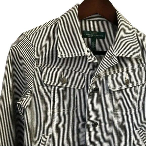 Lauren Jeans Striped Jacket S - Picture 2 of 7